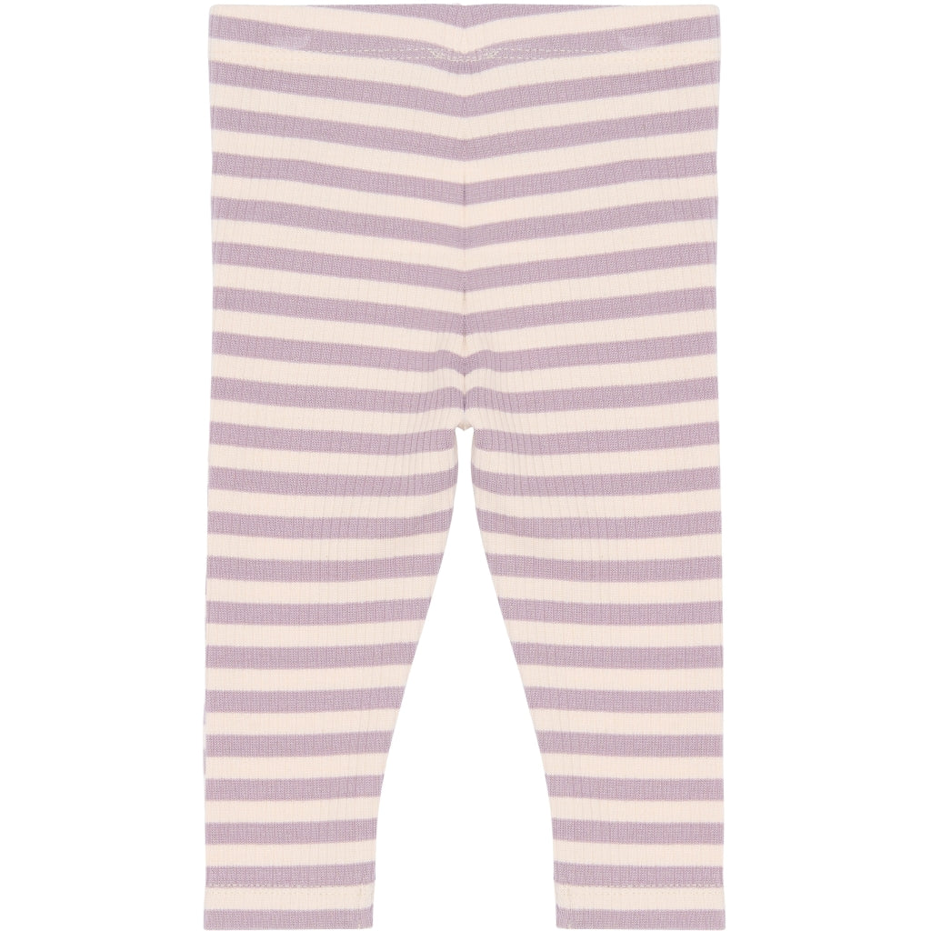 Rib Leggings, Sea Fog Striped