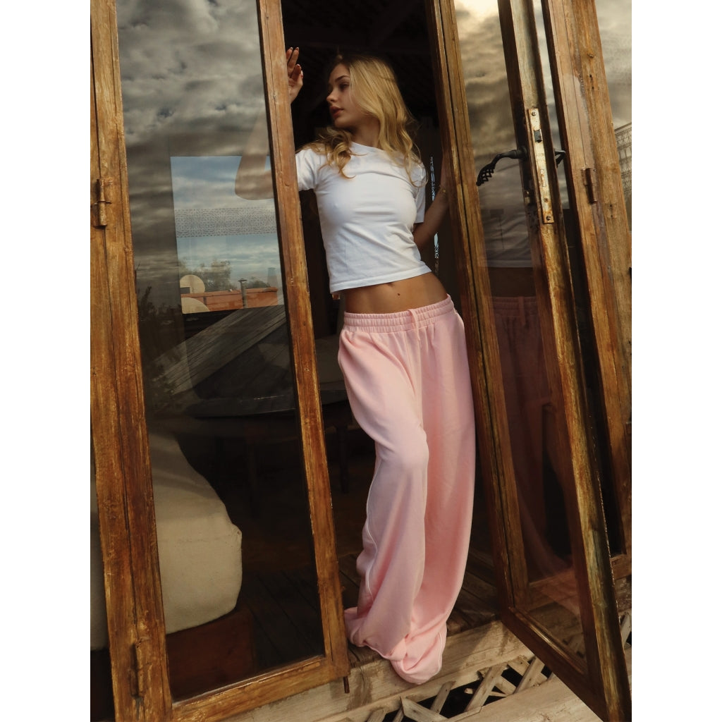 Baggy Jogger Pants, Pink
