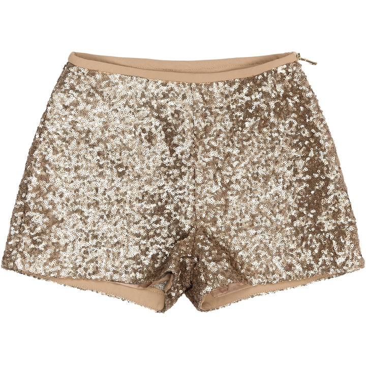 Sequin Shorts - Gold