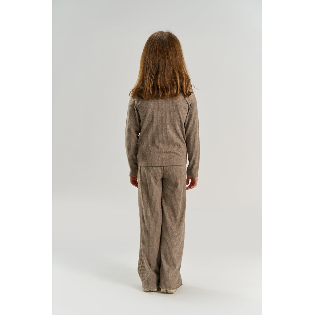 Rib Pants, Taupe Gray