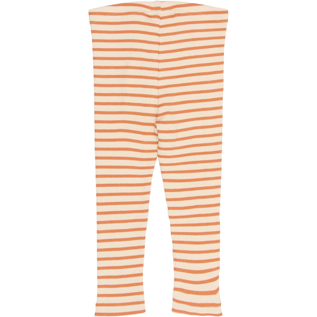 Leggings, Coral Gold Striped