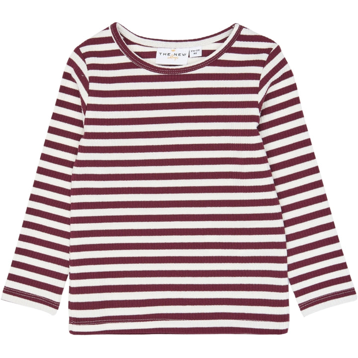 Rib Tee, Gardenia Striped