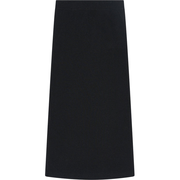 Yvette Long Glitter Skirt, Black