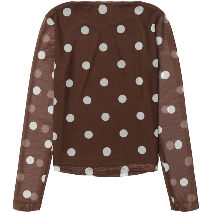 Hali Mesh Top, Brown