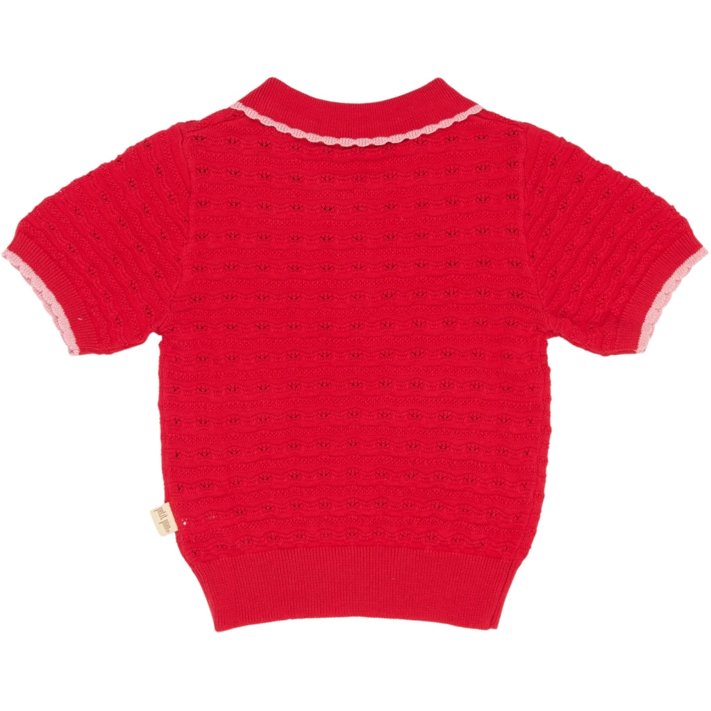 Pointelle Knit, Cinnabar