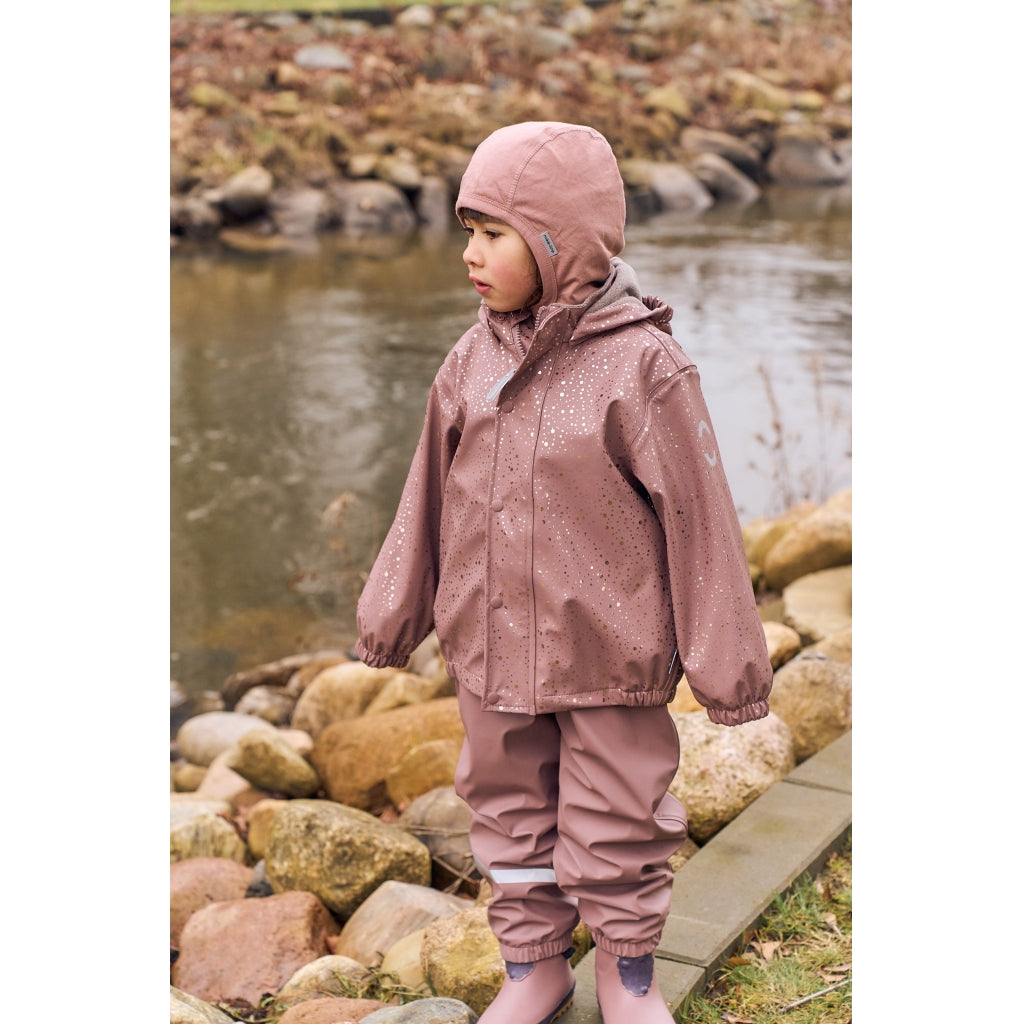 Rain Set w. Fleece, Foil Dot