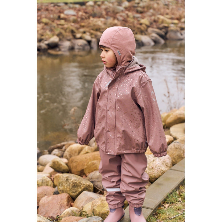 Rain Set w. Fleece, Foil Dot