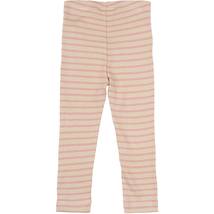 Leggings - Bright Rose/Dark Off White