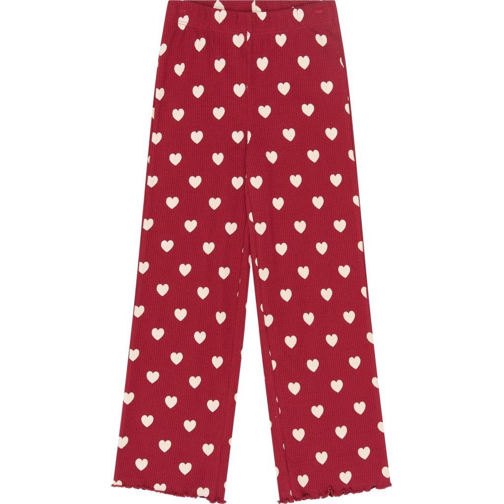 Holiday Red Heart Rib Night Set