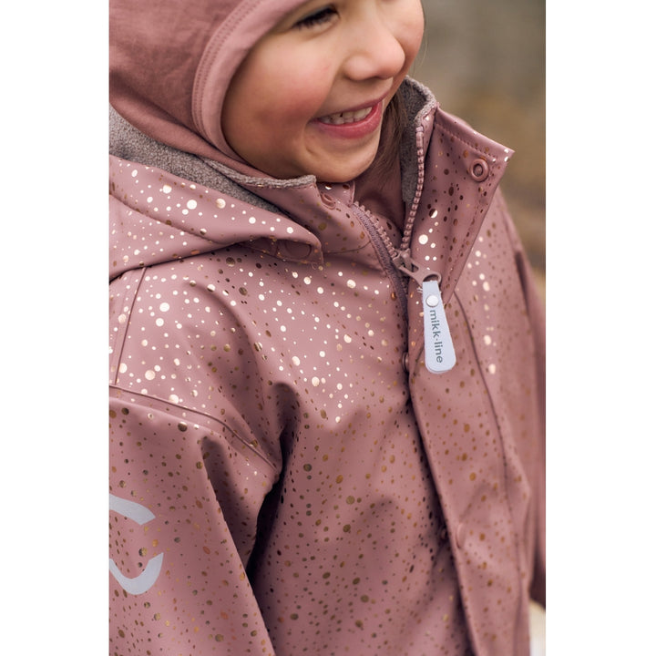 Rain Set w. Fleece, Foil Dot