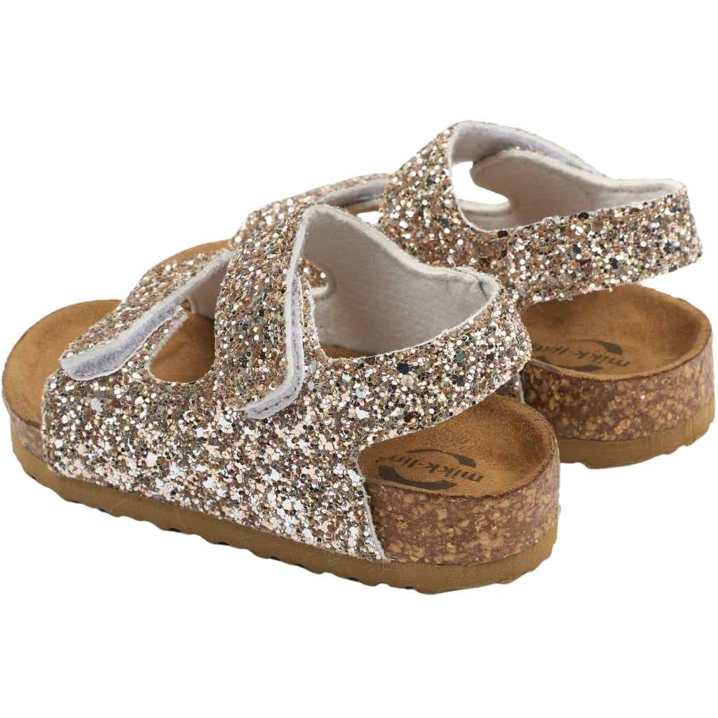 Sandal Glitter Cork, Champagne Glitter