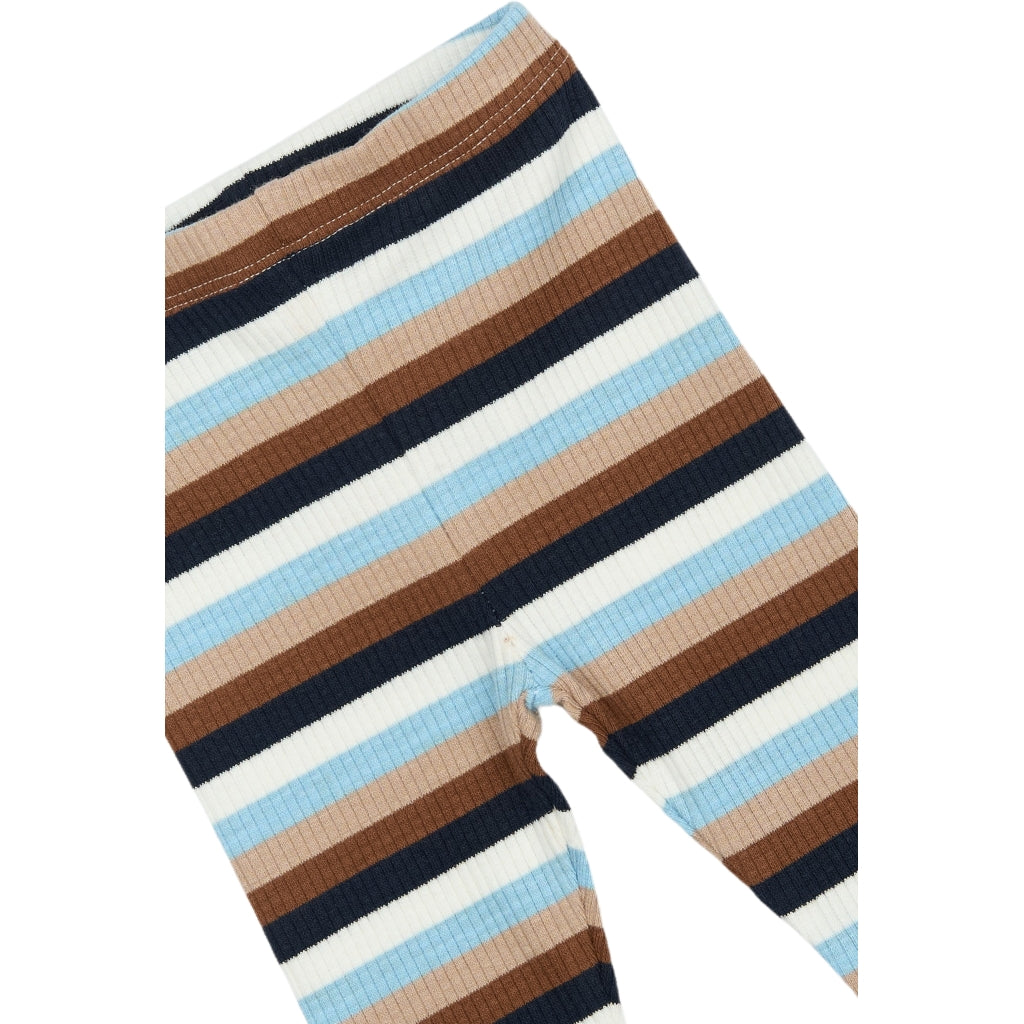 Leggings Powder Blue Striped