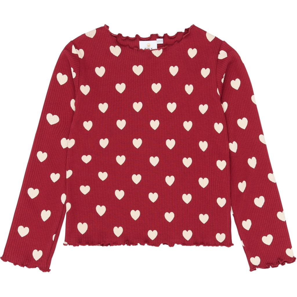 Holiday Red Heart Rib Night Set