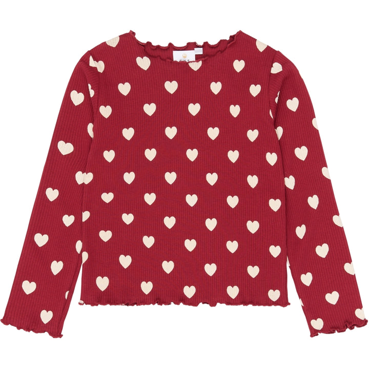 Holiday Red Heart Rib Night Set