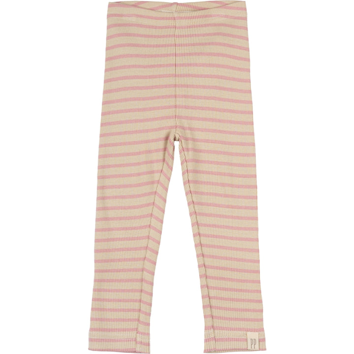 Leggings - Bright Rose/Dark Off White