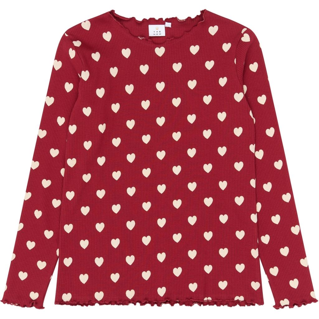 Holiday Red Heart Adult Rib Night Set
