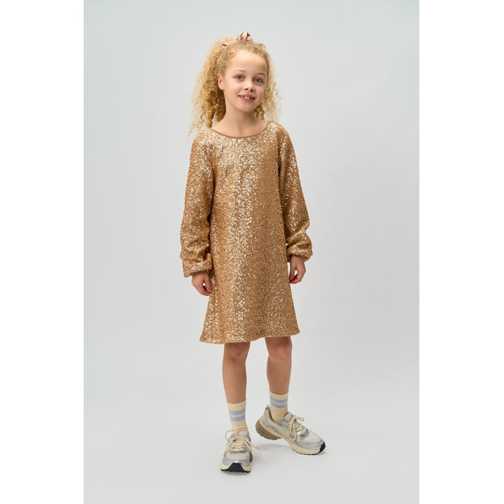 Sequin Kjóli - Gold