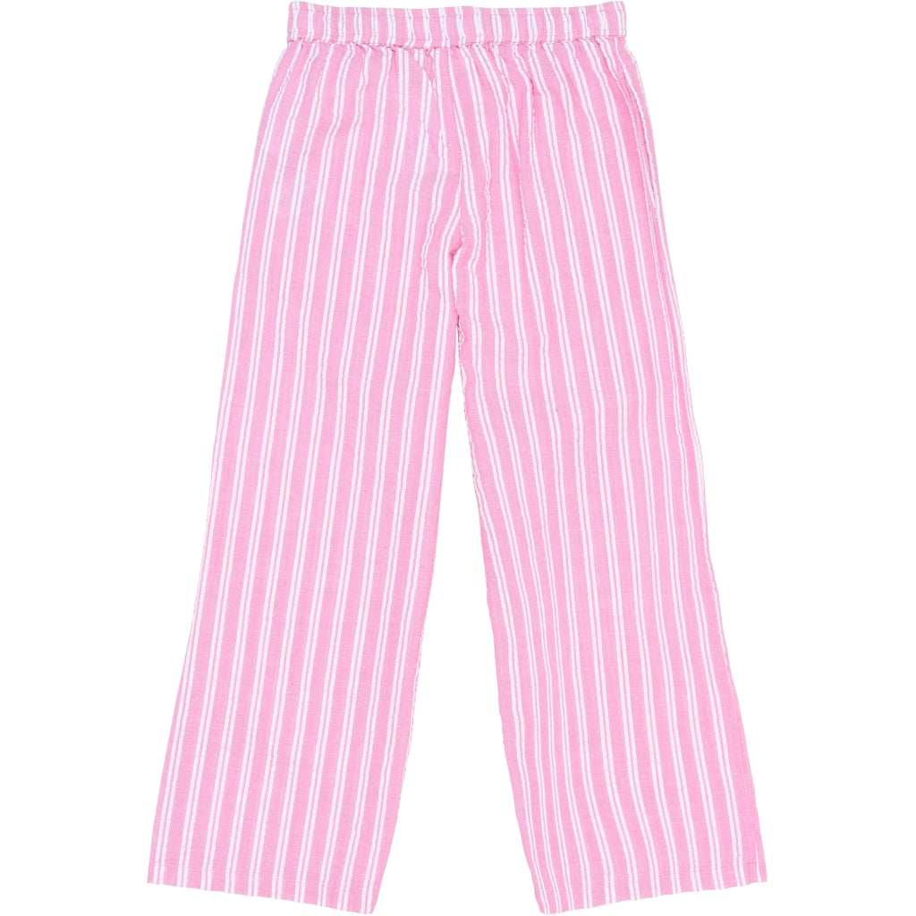 Shirley Wide Pants, Carmine Rose Striped