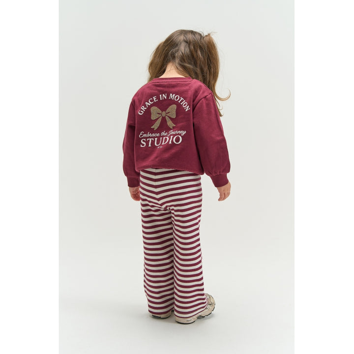 Rib Pants, Gardenia Striped
