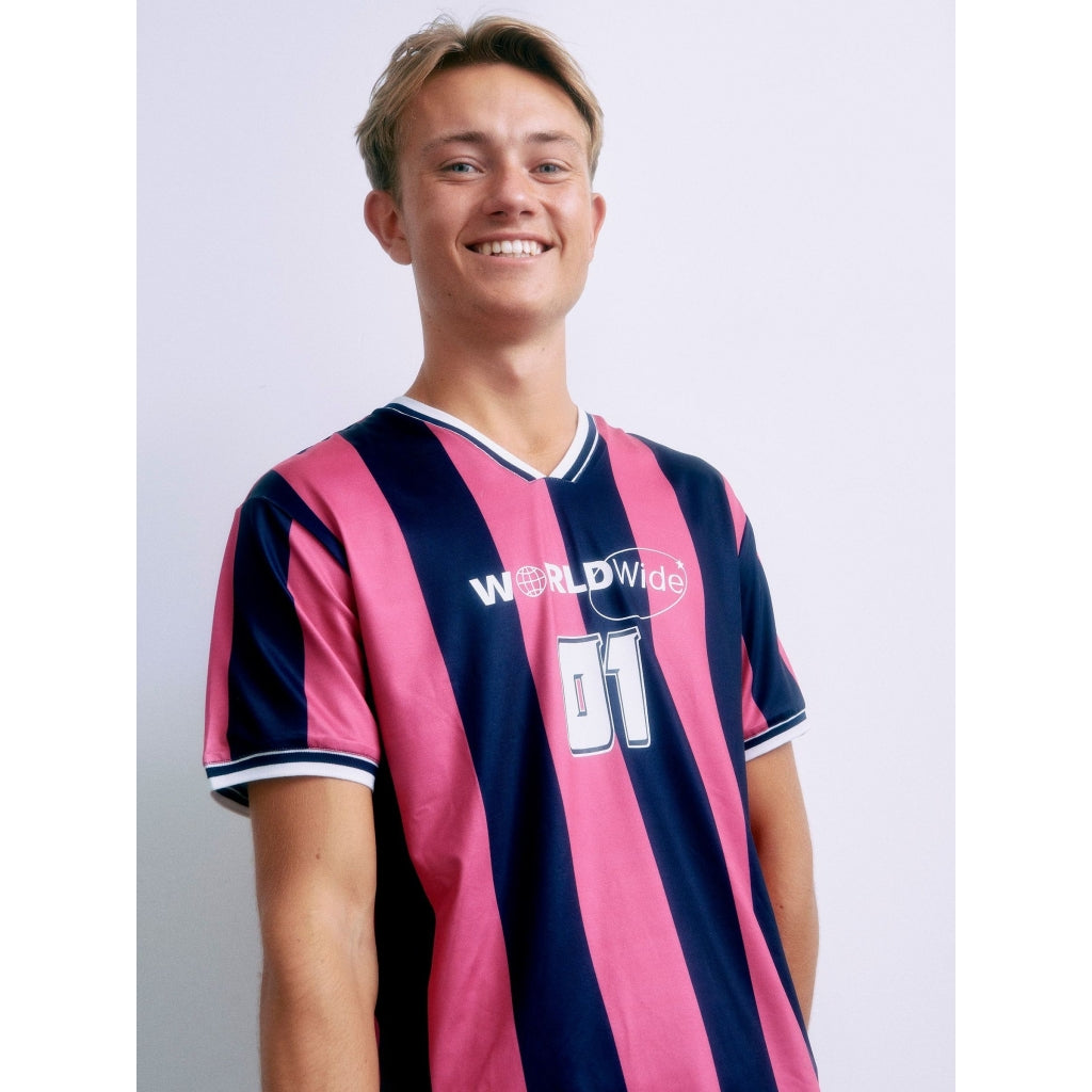 Jersey shirt, Navy-Pink