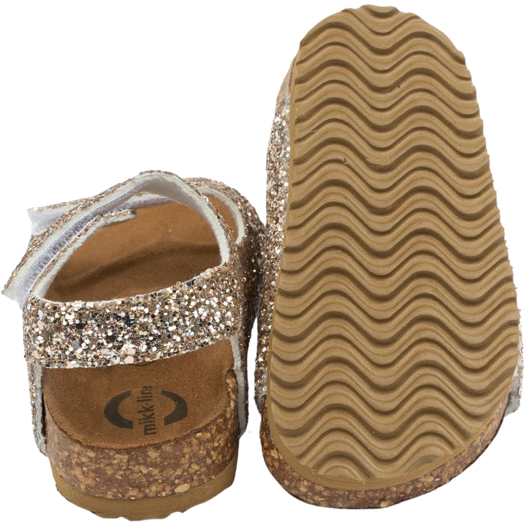 Sandal Glitter Cork, Champagne Glitter