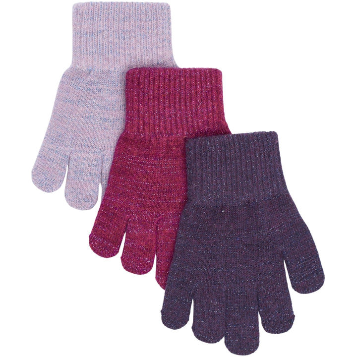 3-Pack Handskar, Plum Perfect-Catawaba Grape-Purple Sage