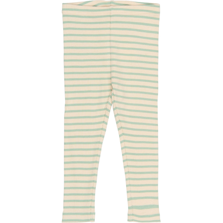 Leggings, Frosty Green Striped