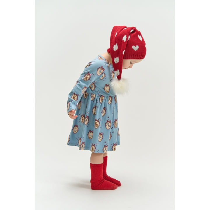 Holiday Long Hat, Red Heart