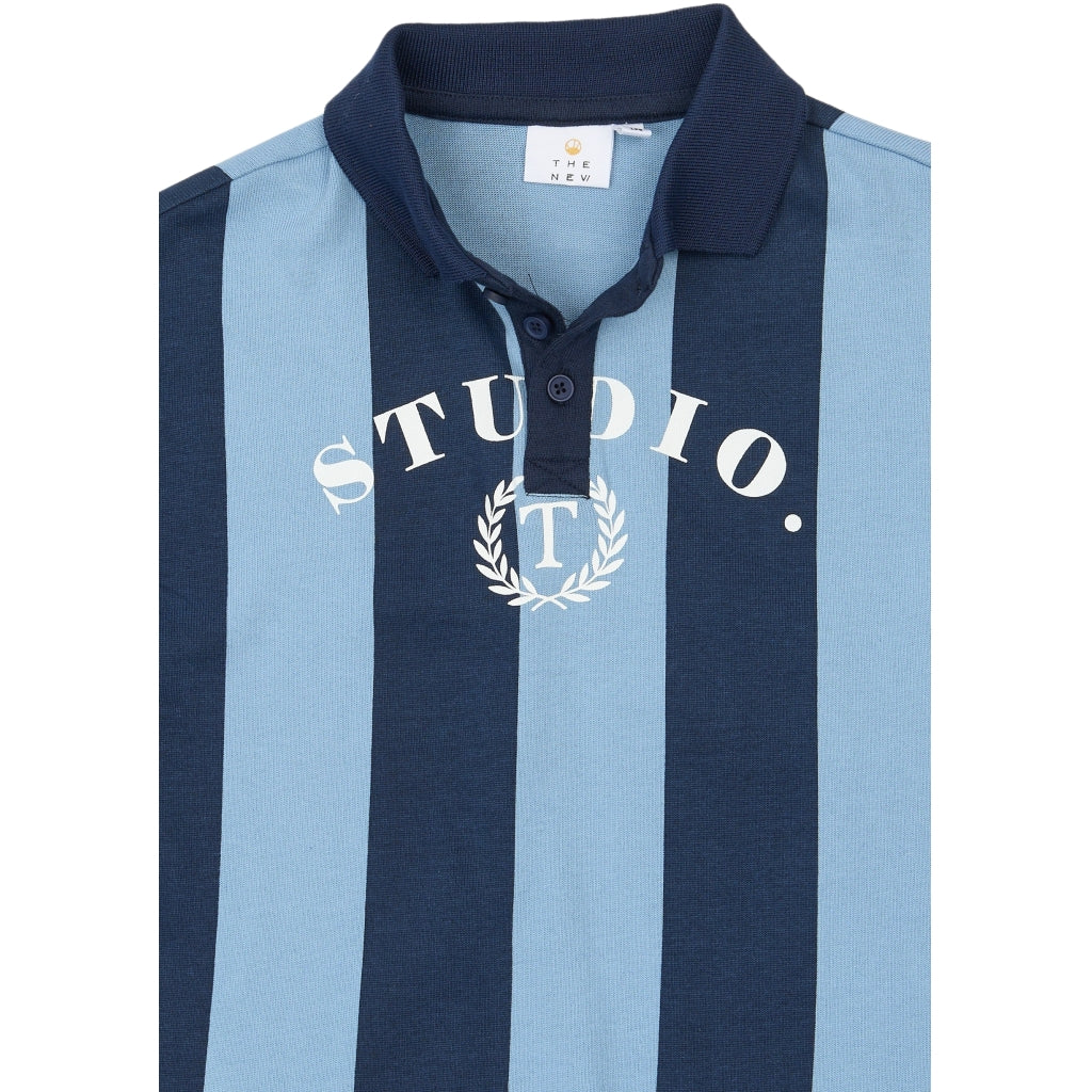 TN Polo, Navy Blazer Striped