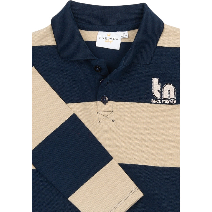 Polo Blusa - Navy Blazer Striped