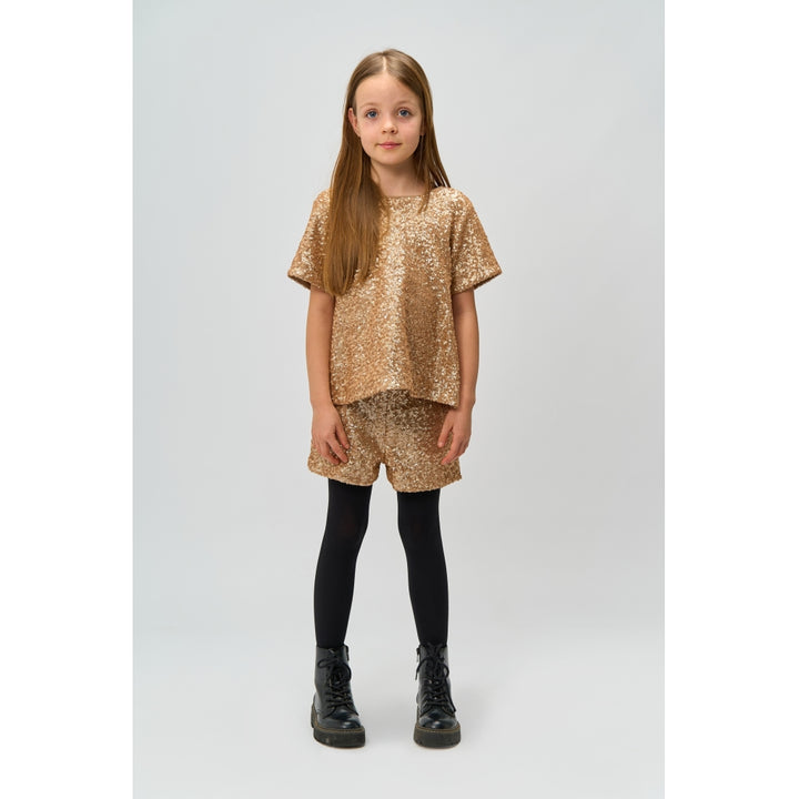 Sequin Shorts - Gold