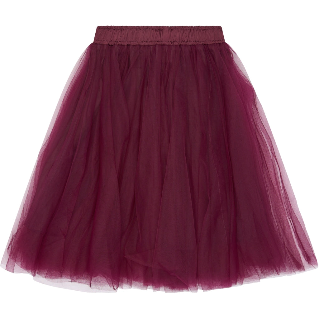 Mesh Skirt, Burgundy