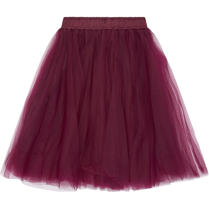 Mesh Skirt, Burgundy