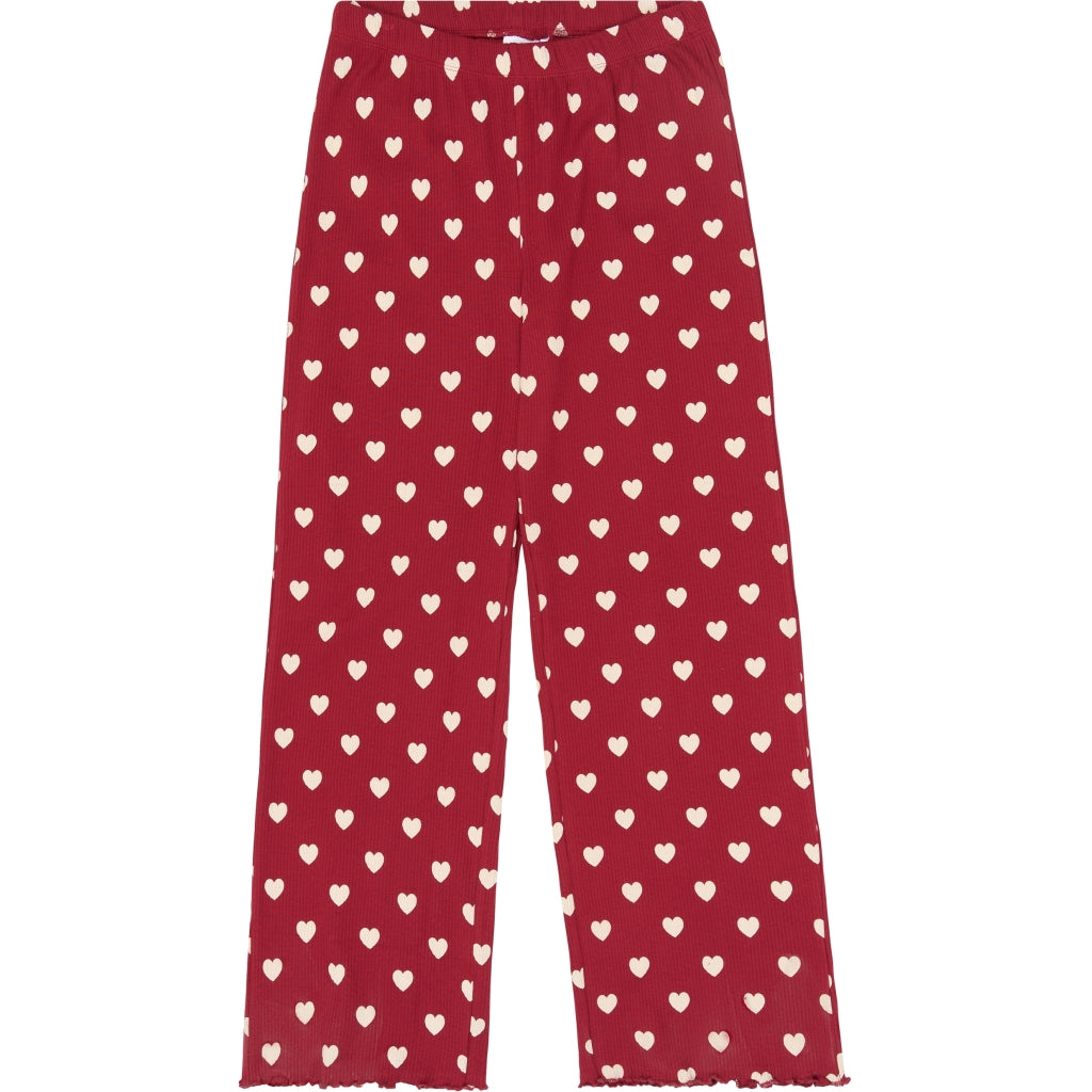 Holiday Red Heart Adult Rib Night Set