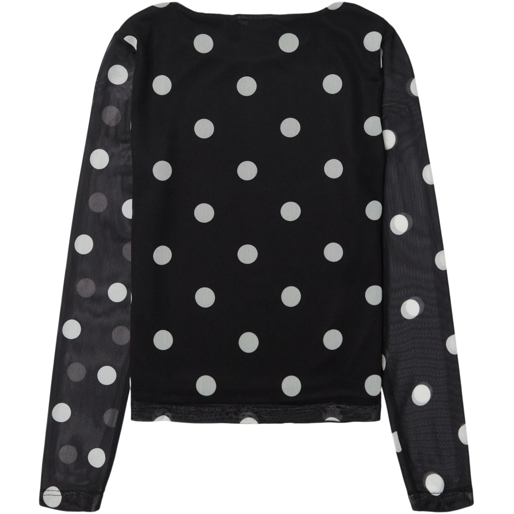Hali Mesh Top, Black