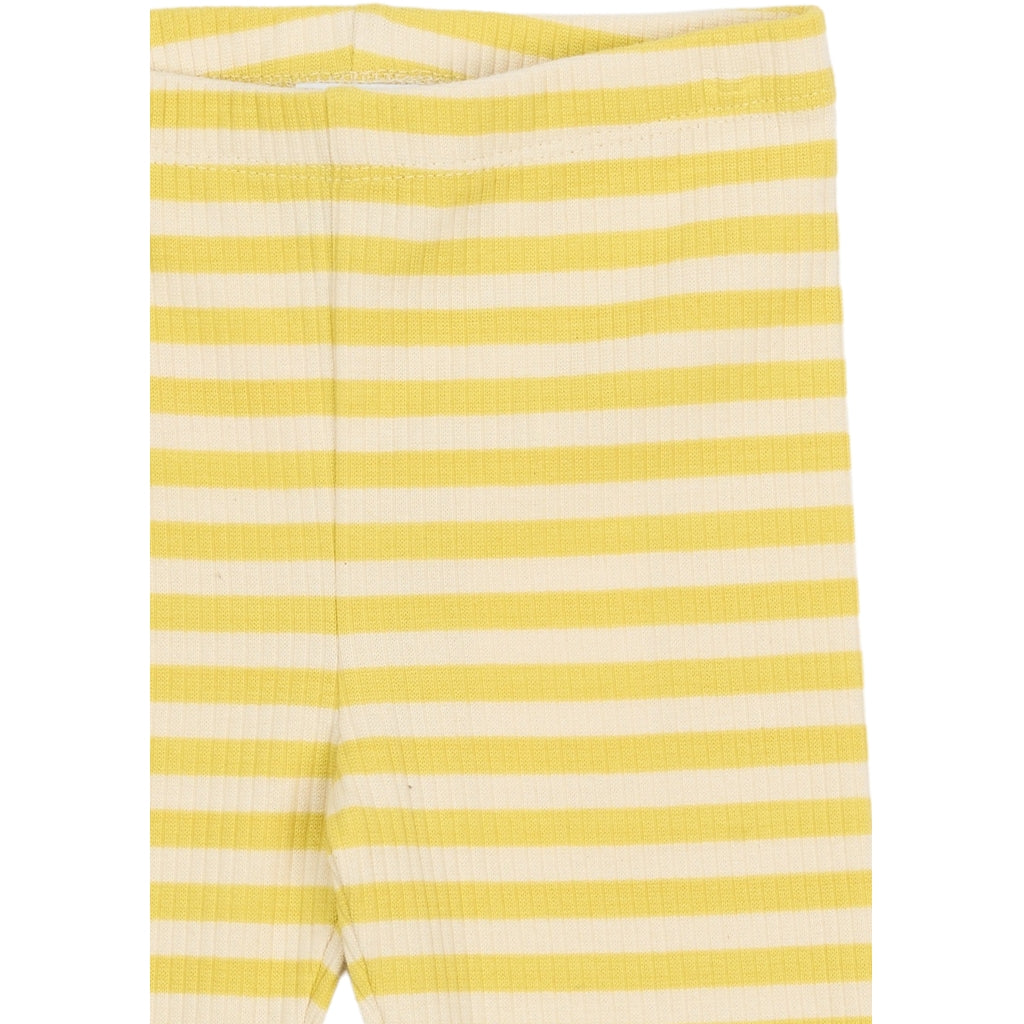 Rib Leggings, Dusky Citron Striped