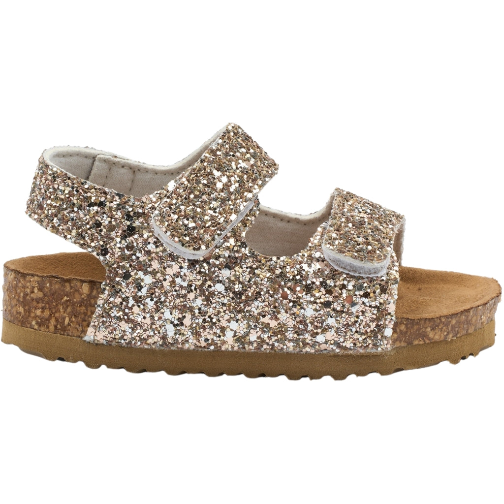 Sandal Glitter Cork, Champagne Glitter
