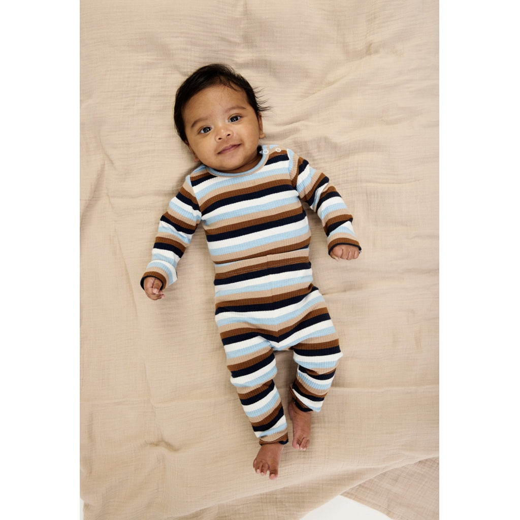 Leggings Powder Blue Striped