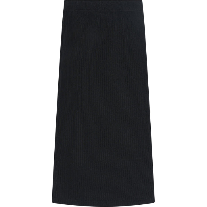 Yvette Long Glitter Skirt, Black