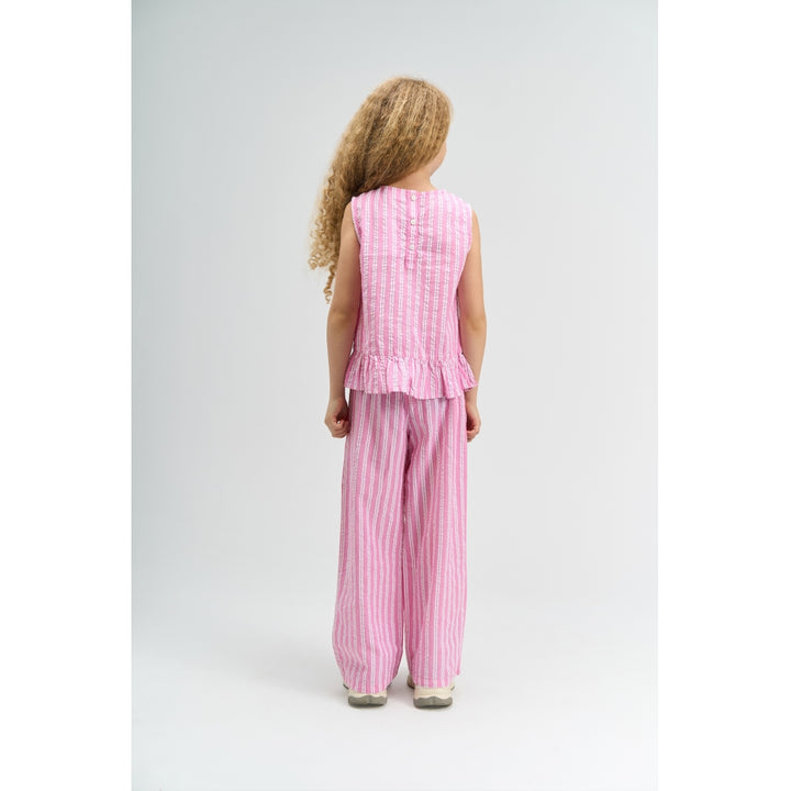 Shirley Top, Carmine Rose Striped