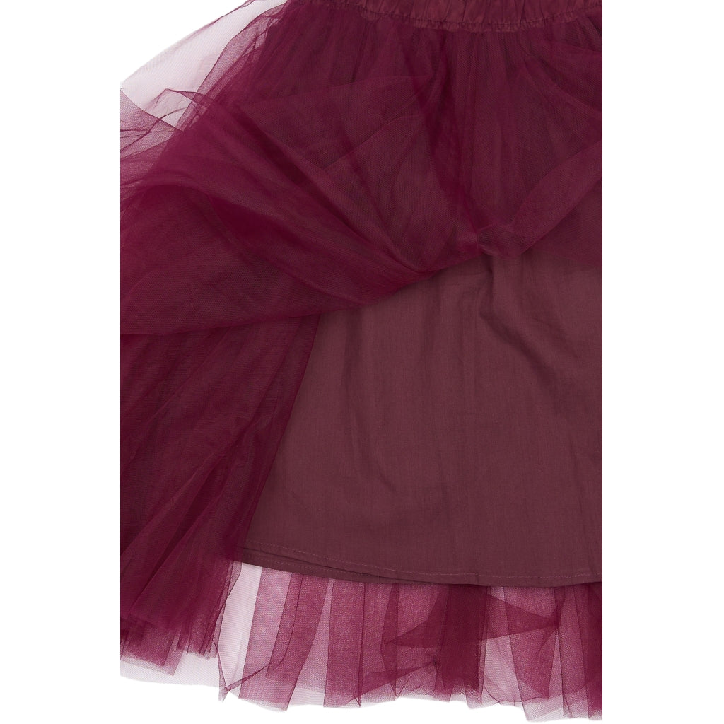 Mesh Skirt, Burgundy