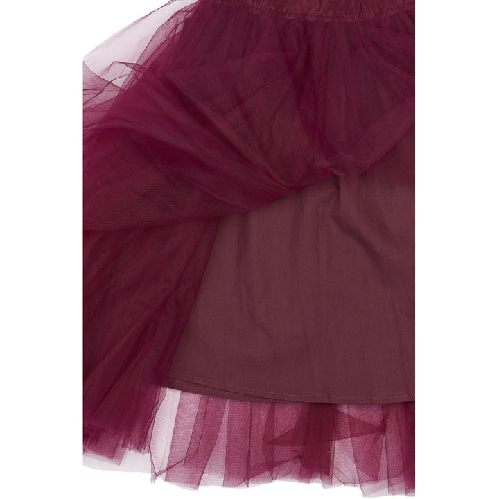 Mesh Skirt, Burgundy