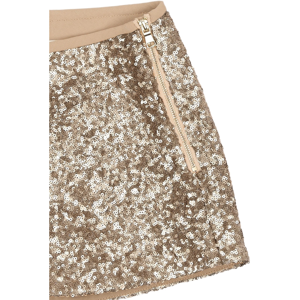 Sequin Shorts - Gold