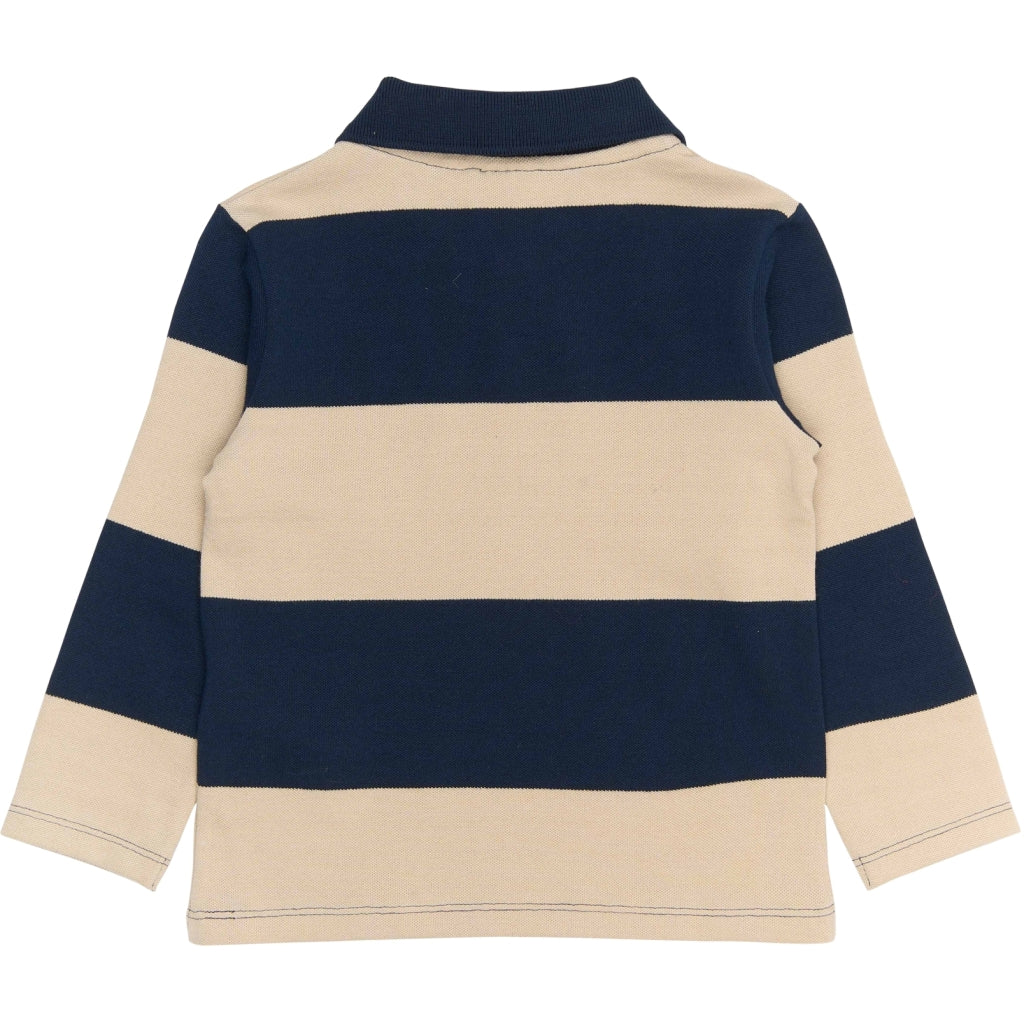 Polo Blusa - Navy Blazer Striped