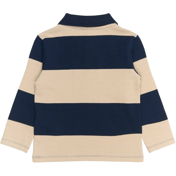 Polo Blusa - Navy Blazer Striped