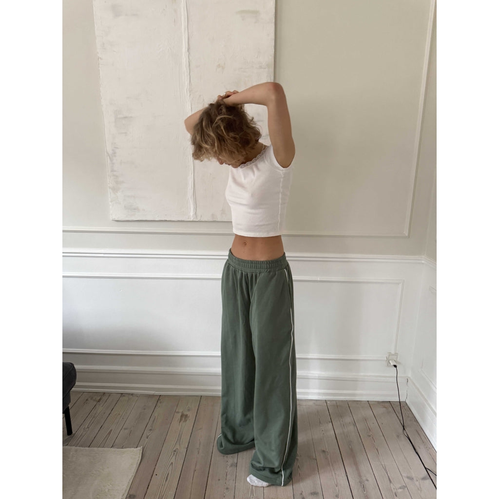 Baggy Jogger Pants, Dusty Green