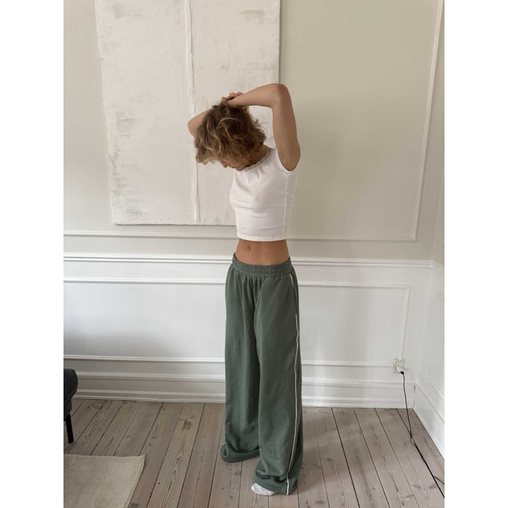 Baggy Jogger Pants, Dusty Green