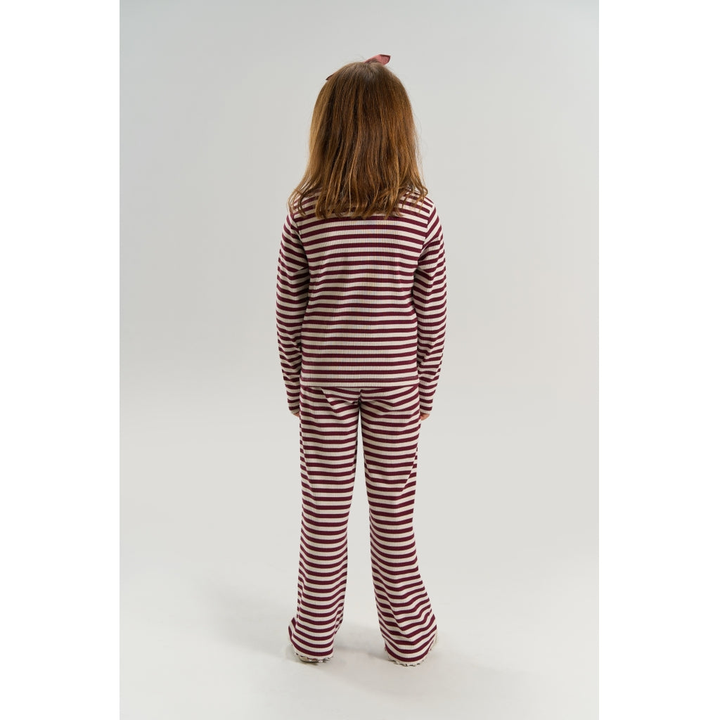 Loose Pants, Gardenia Striped