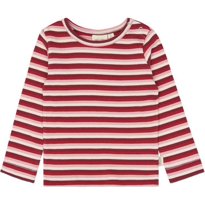 Blusa, Haute Red Multistriped