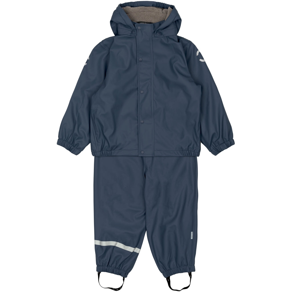 Rain Set w. Fleece, Blue Nights